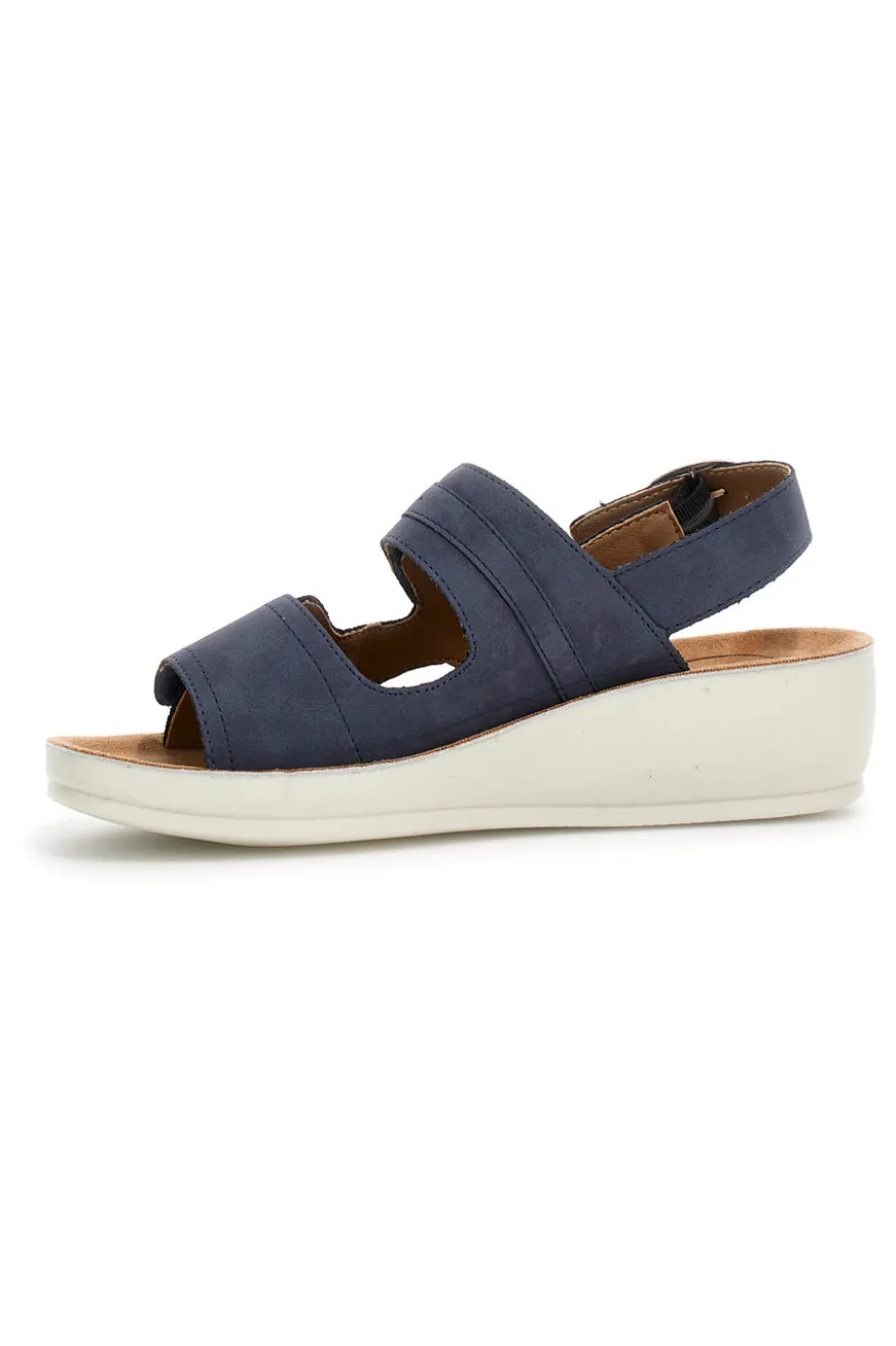 Sandali con Platform Eco Bio 231422 Blu