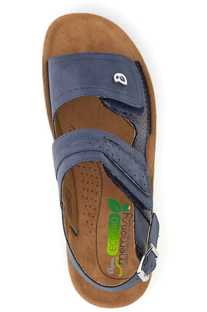 Sandali con Platform Eco Bio 231422 Blu