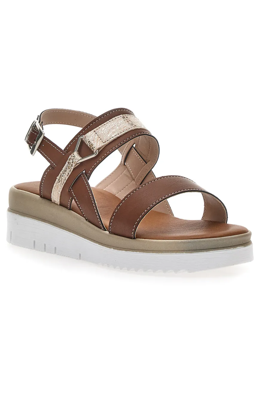 Sandali con Platform Me & Me 3225 Marroni