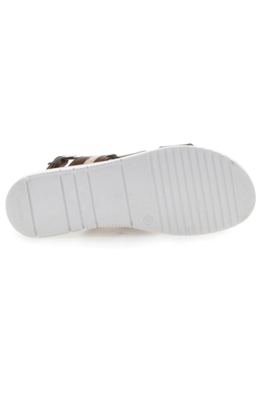 Sandali con Platform Me & Me 3225 Marroni
