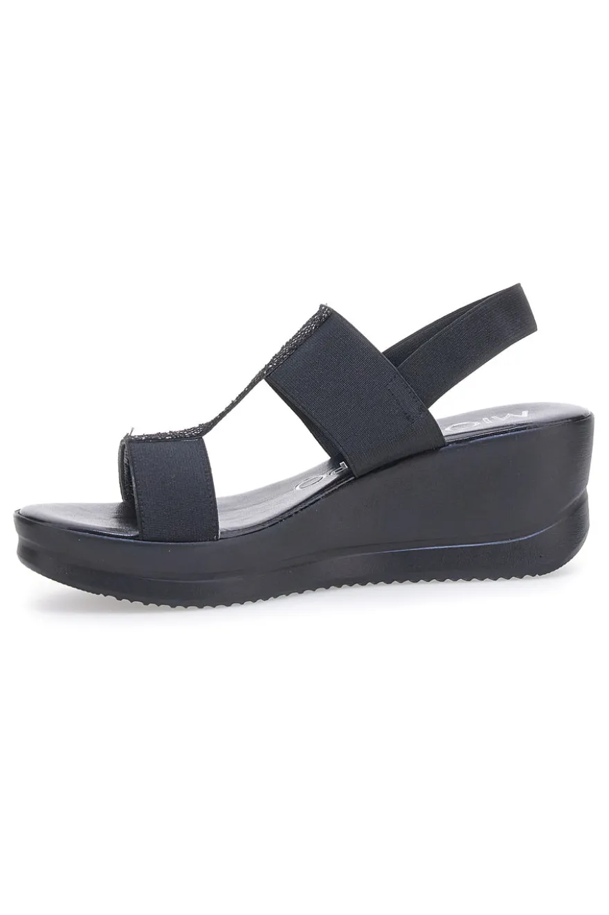 Sandali con Platform Neri da Donna Mio tempo 2210