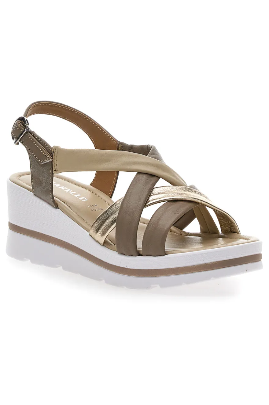 Sandali con Platform Oro Pittarello 191001