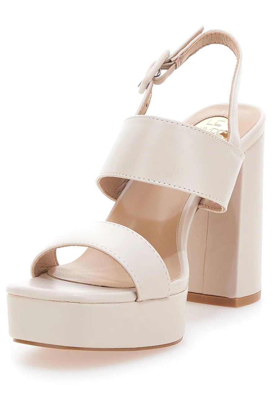 Sandali con tacco alti beige LE HAVRE 865