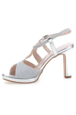Sandali con Tacco Alto Argento Pittarello Love 4580