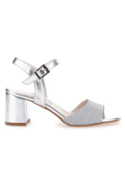 Sandali con Tacco Argento Pittarello Glam 4214