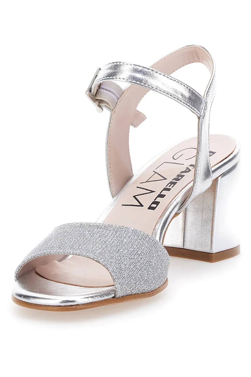 Sandali con Tacco Argento Pittarello Glam 4214