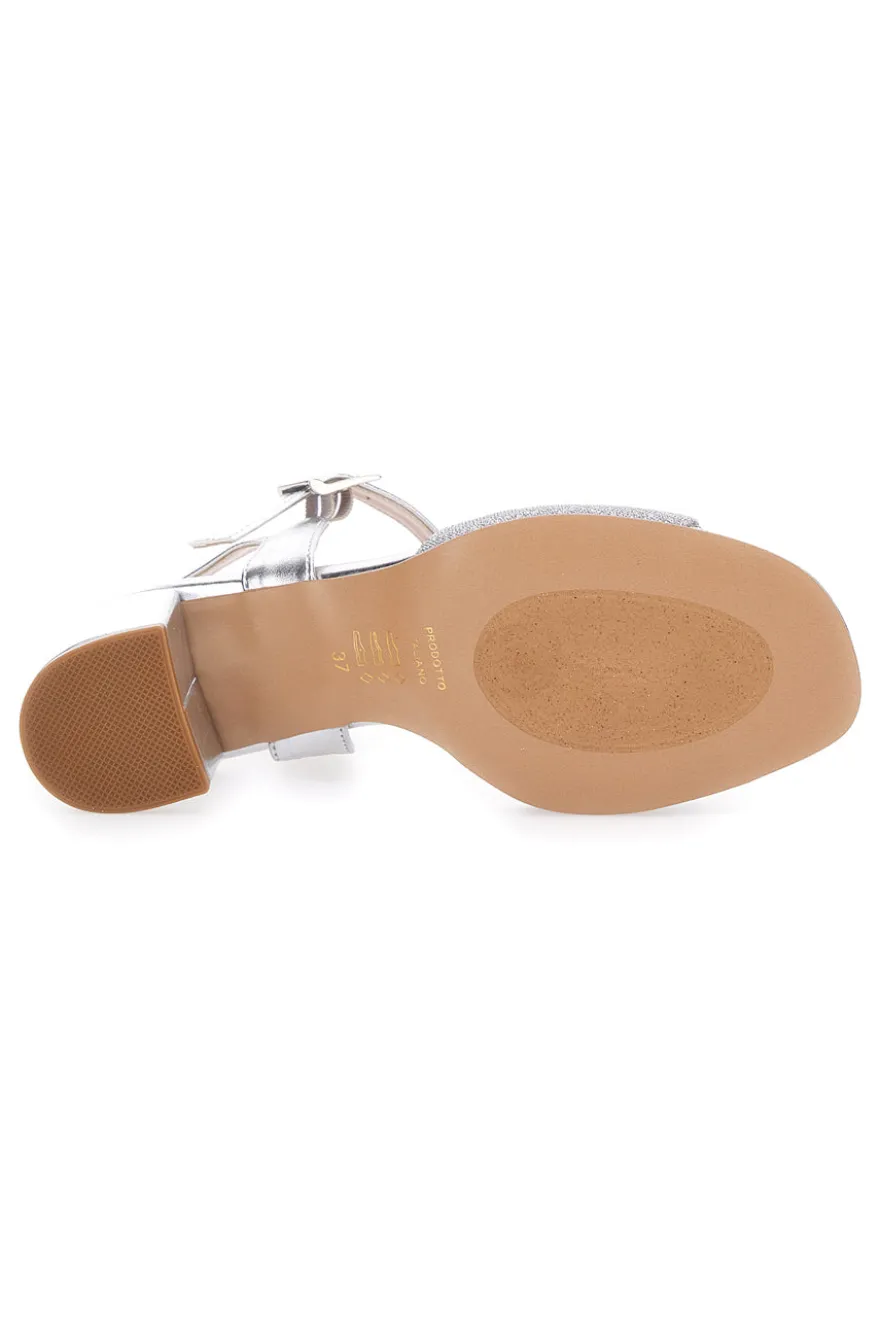 Sandali con Tacco Argento Pittarello Glam 4214