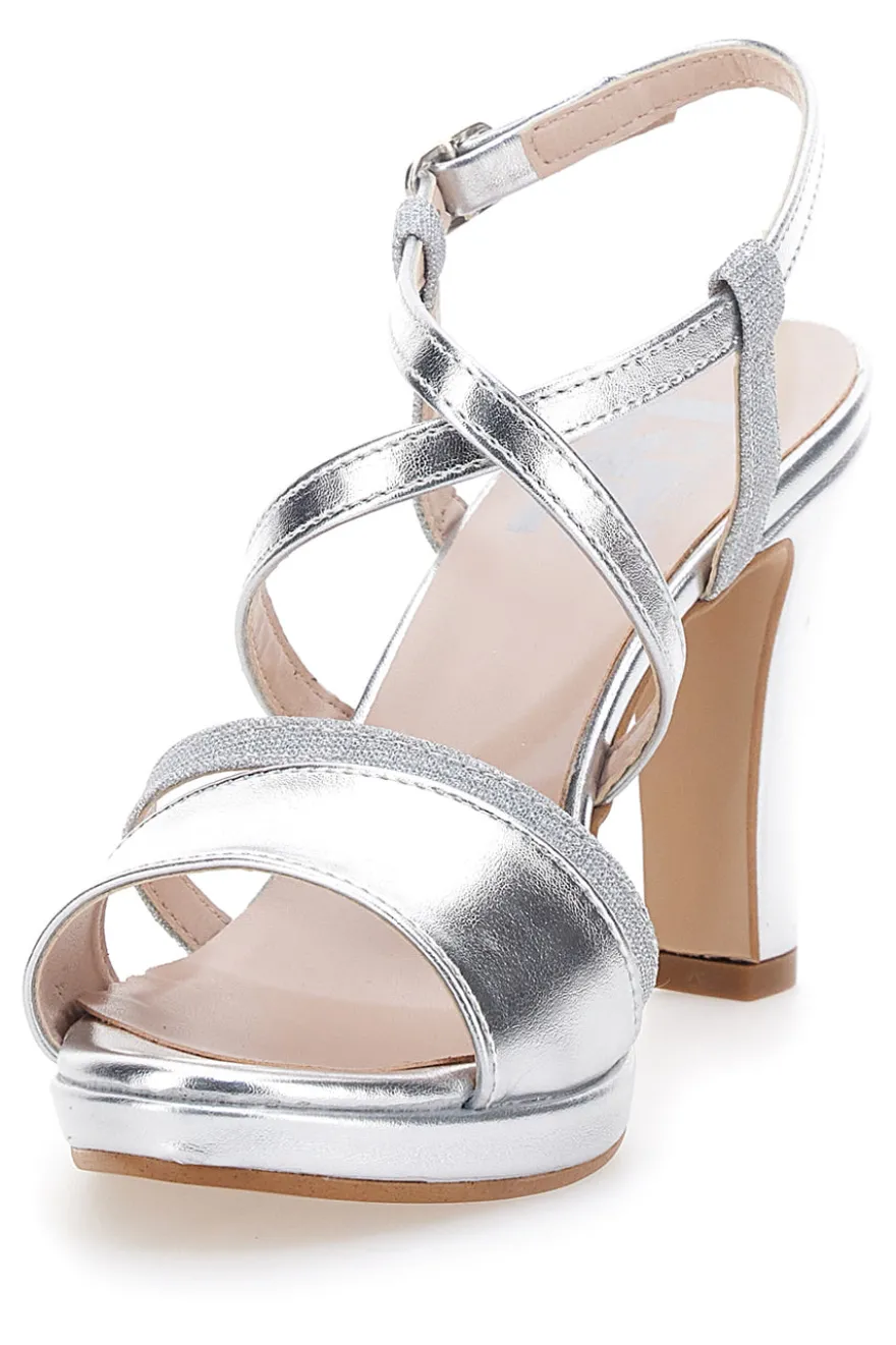 Sandali con Tacco argento Pittarello Love 114