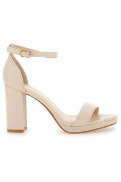 Sandali con Tacco Beige Le Havre Paris 33671