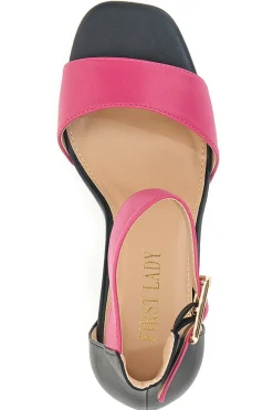 Sandali con Tacco Fucsia e Cinturino First Lady 407