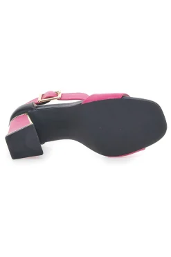 Sandali con Tacco Fucsia e Cinturino First Lady 407