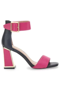 Sandali con Tacco Fucsia e Cinturino First Lady 407