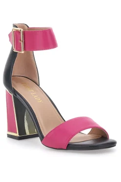 Sandali con Tacco Fucsia e Cinturino First Lady 407