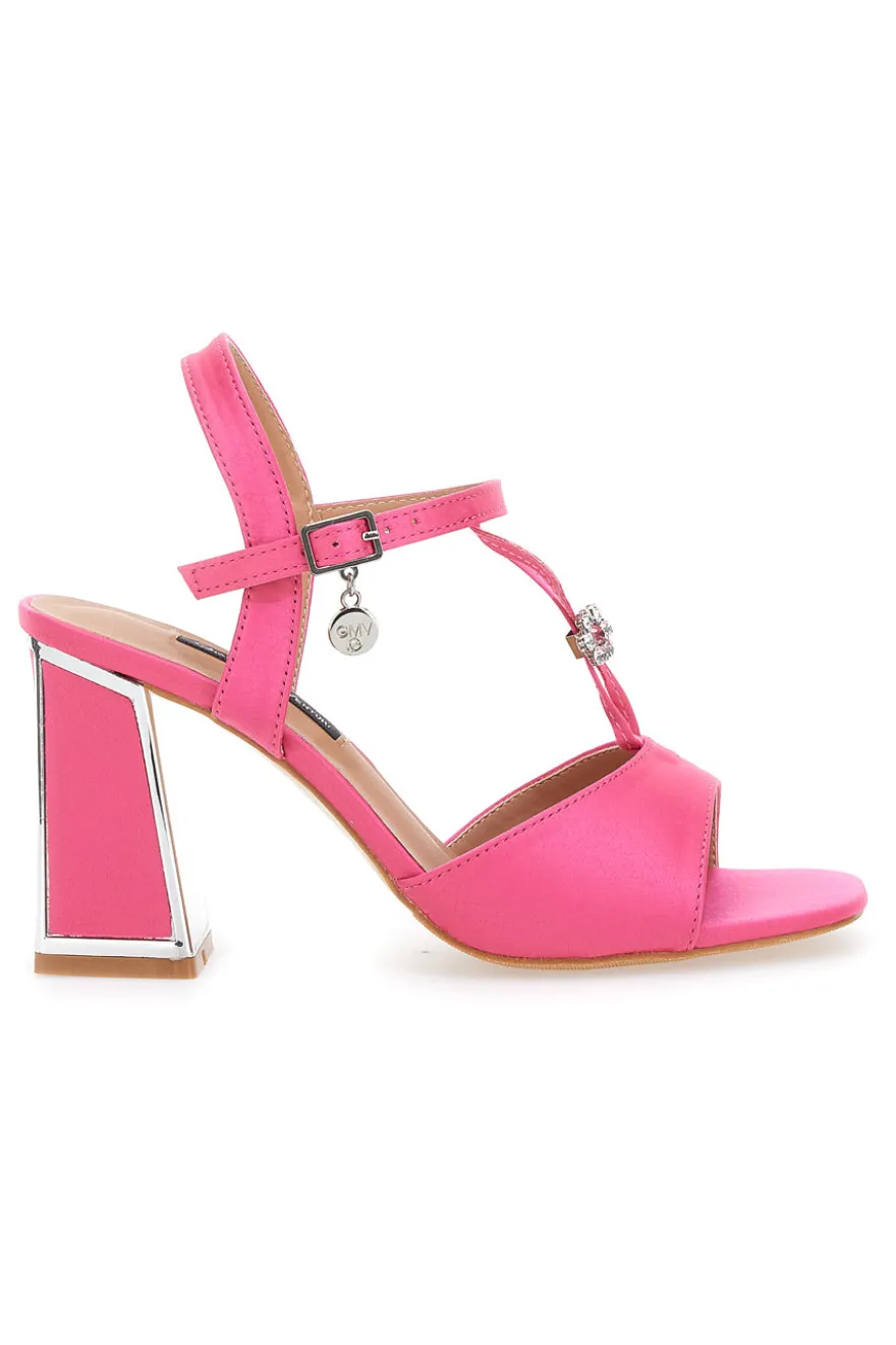 Sandali con Tacco Gmv 348 Rosa