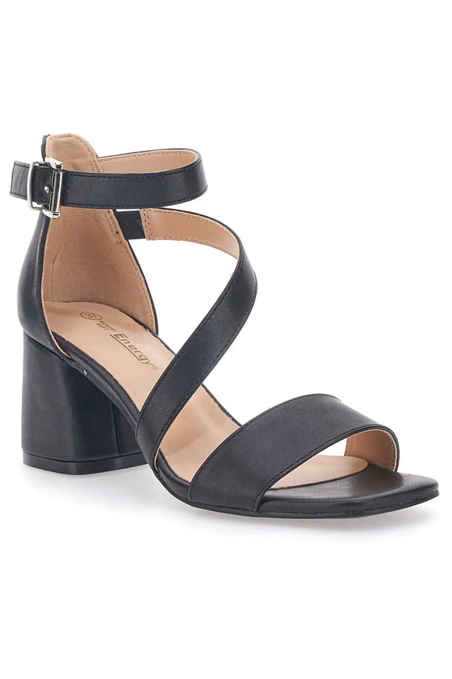 Sandali con Tacco Neri Energy 364