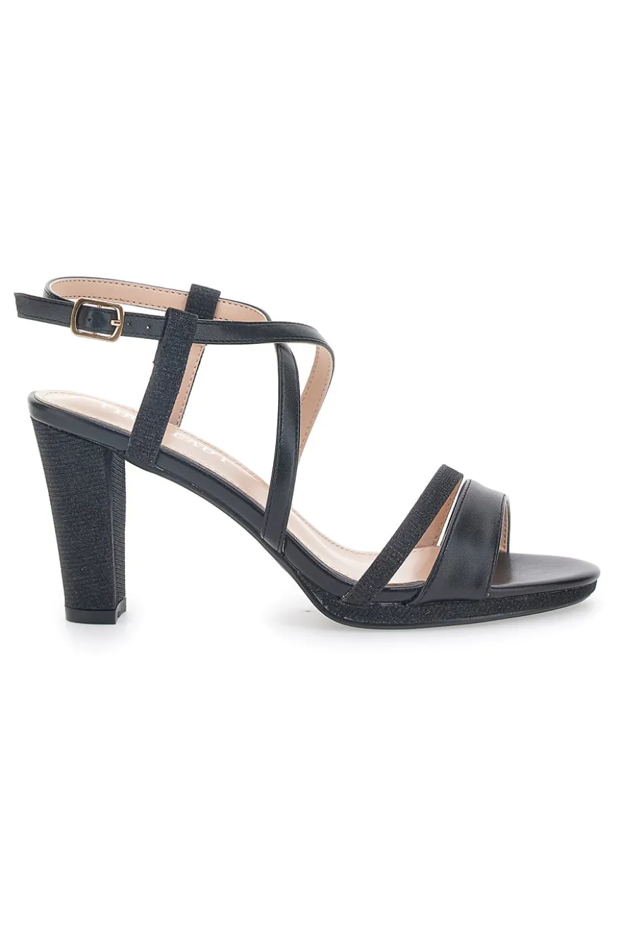 Sandali con Tacco Neri First Lady 421
