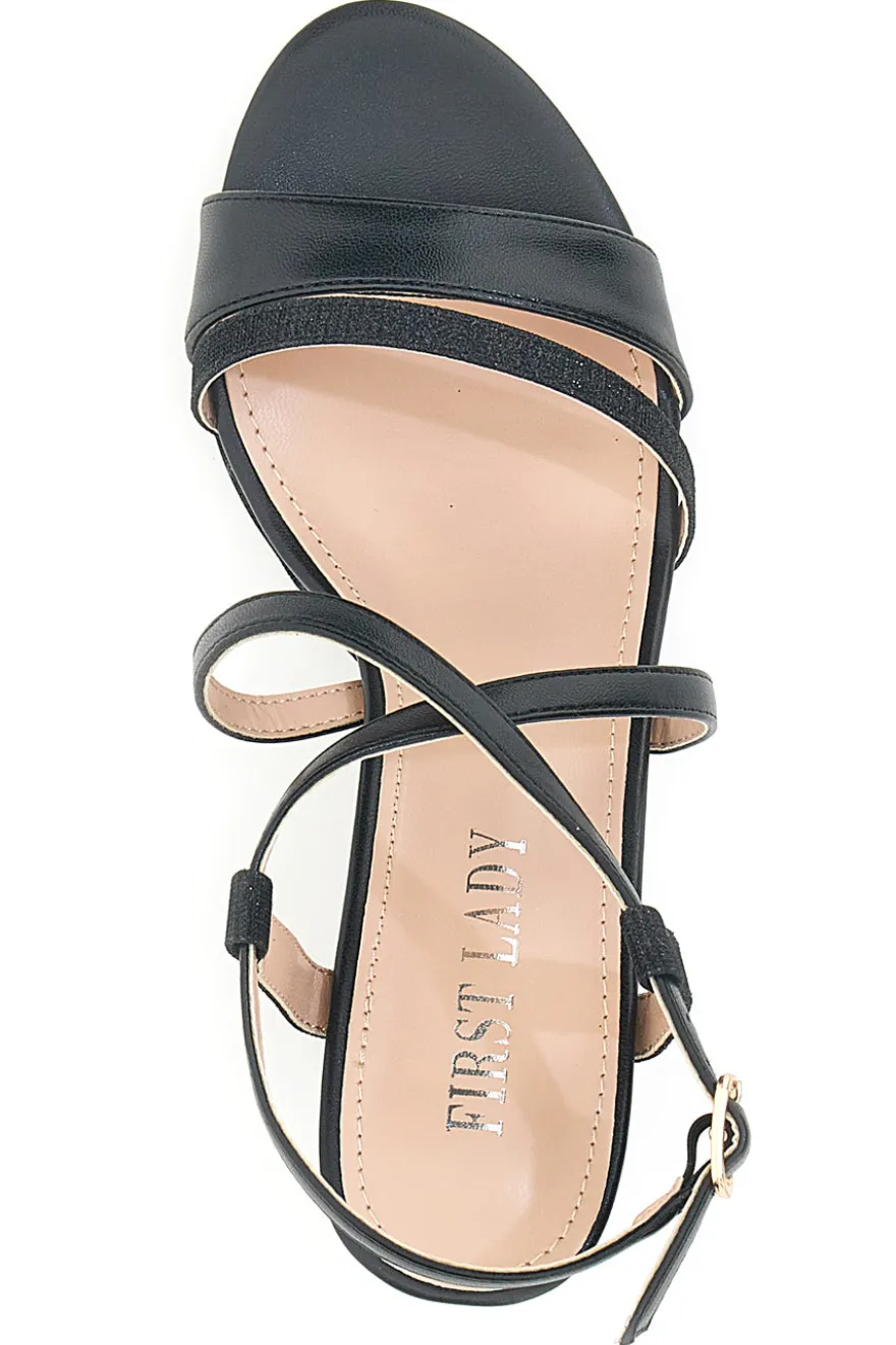 Sandali con Tacco Neri First Lady 421