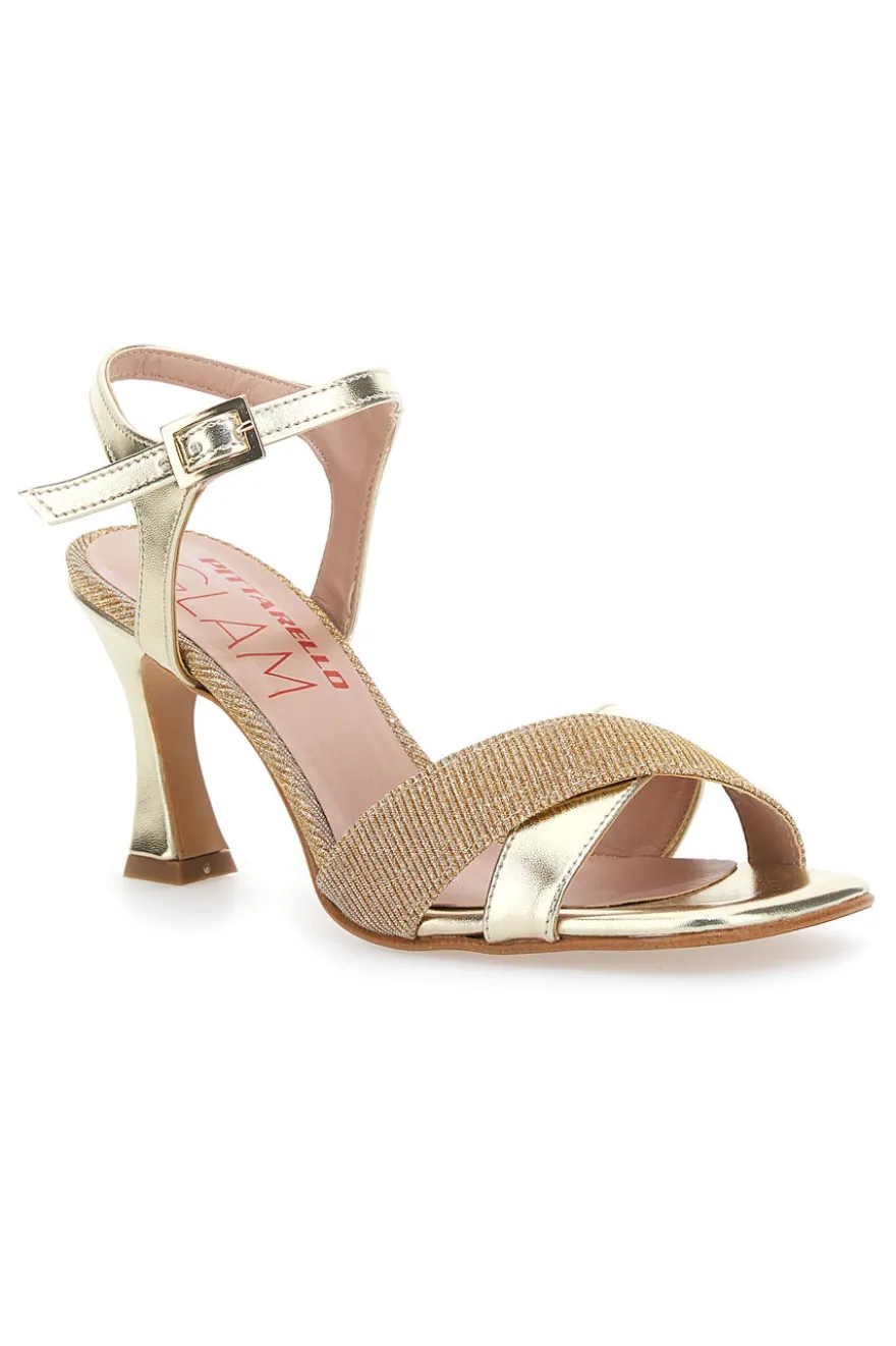 Sandali con tacco Piattello Glam 71 Oro