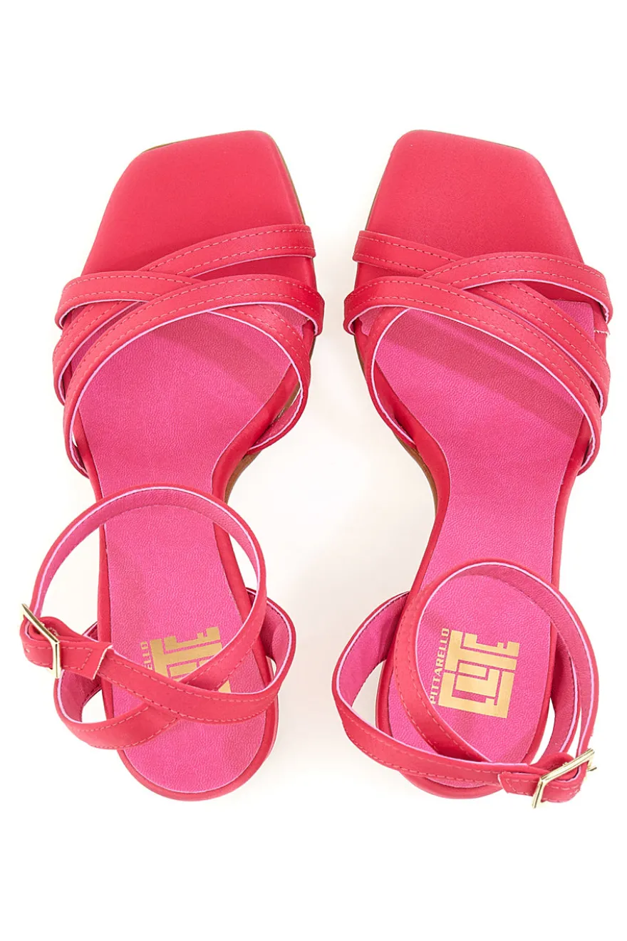 Sandali con tacco Pittarello Elite 2333 Fucsia
