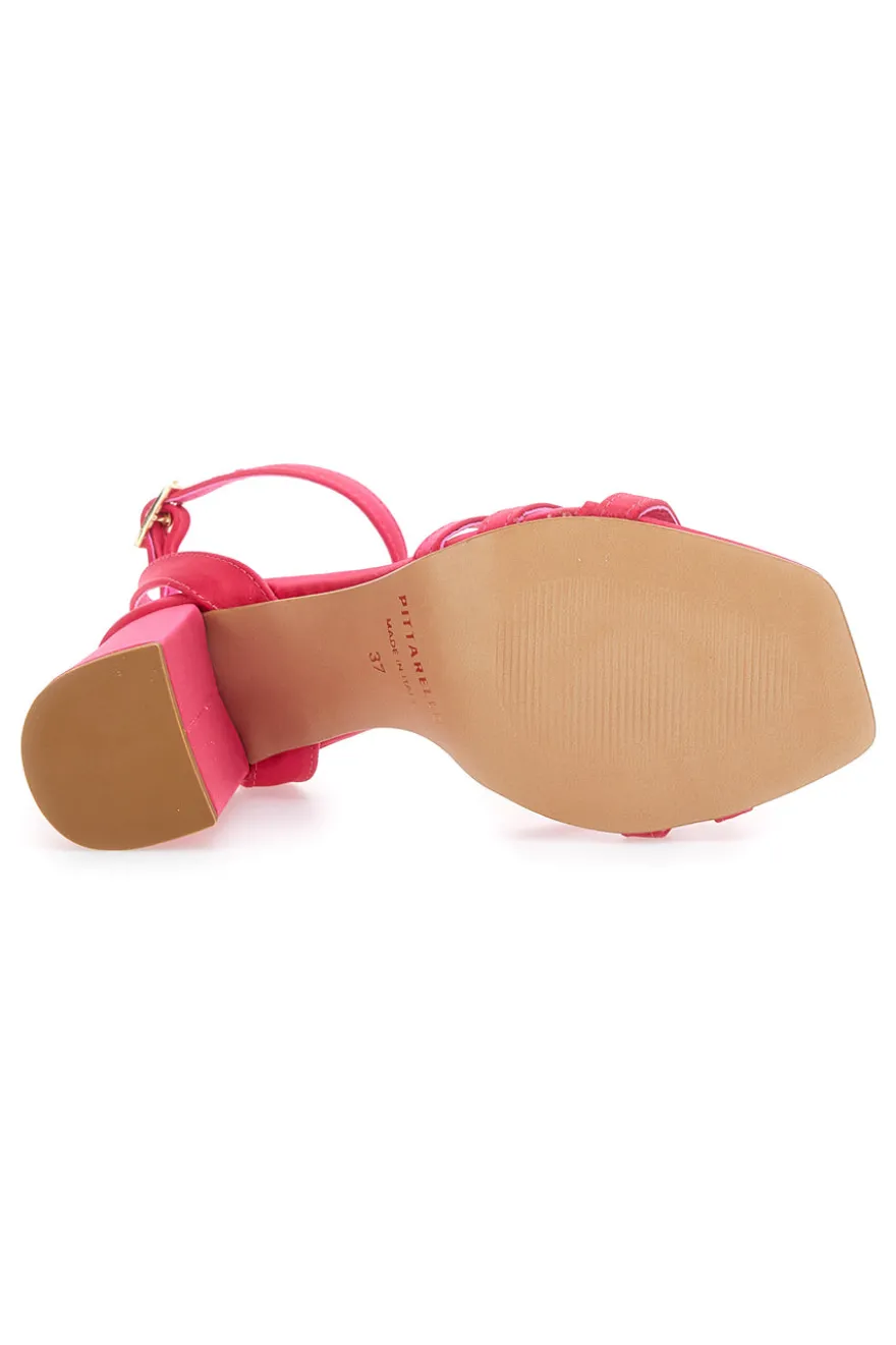 Sandali con tacco Pittarello Elite 2333 Fucsia