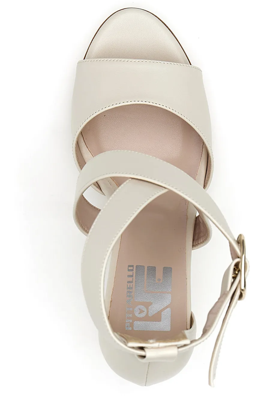 Sandali con tacco Pittarello Love 518 Panna