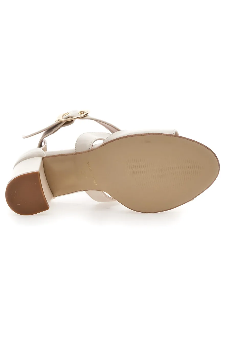 Sandali con tacco Pittarello Love 518 Panna