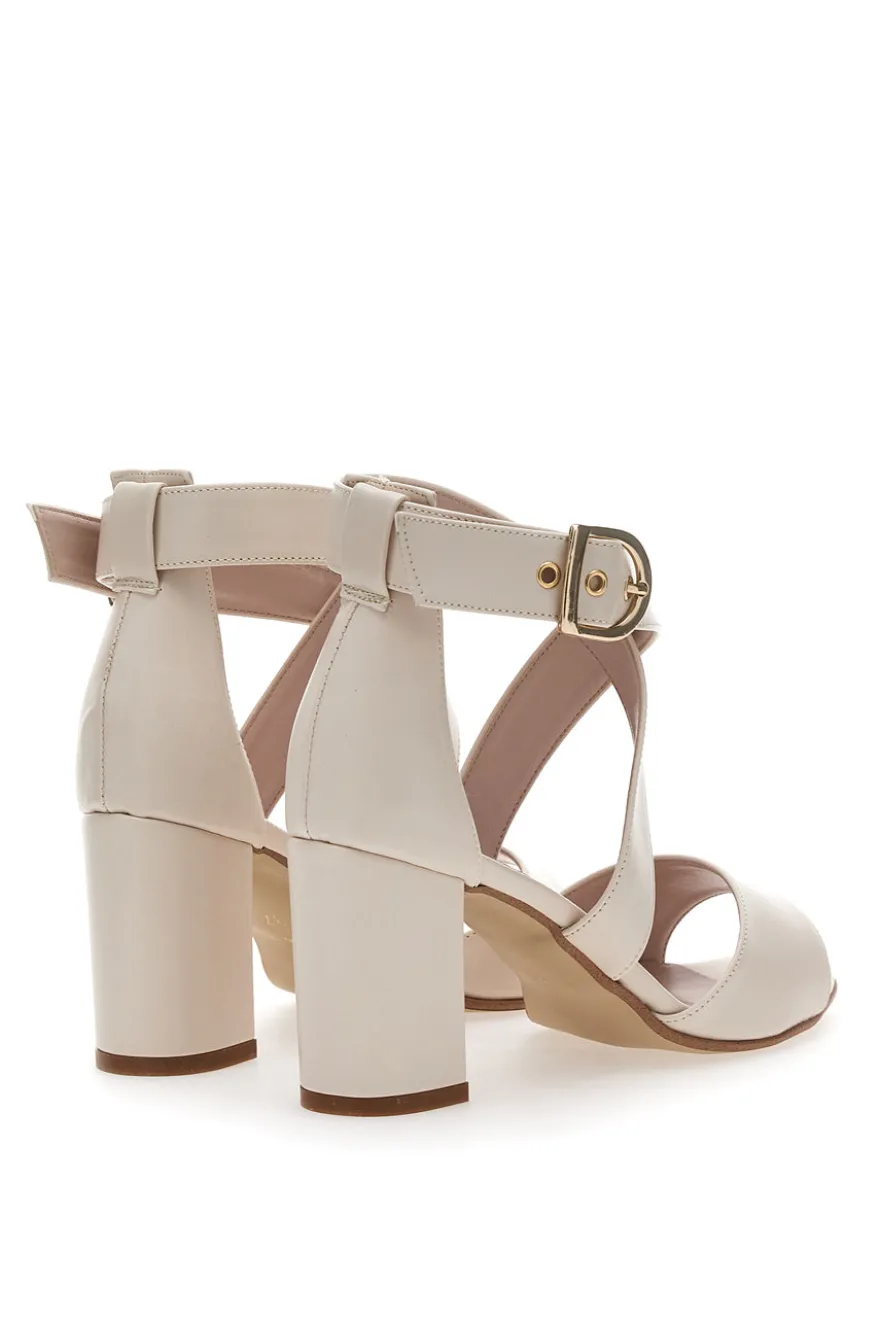 Sandali con tacco Pittarello Love 518 Panna