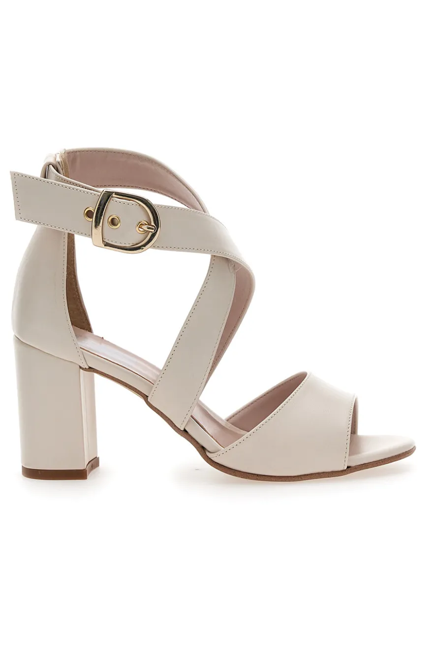 Sandali con tacco Pittarello Love 518 Panna
