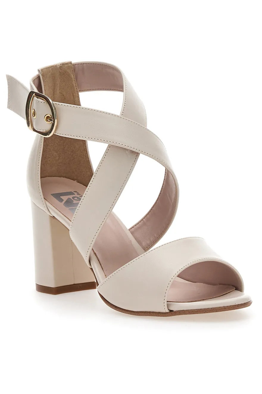 Sandali con tacco Pittarello Love 518 Panna