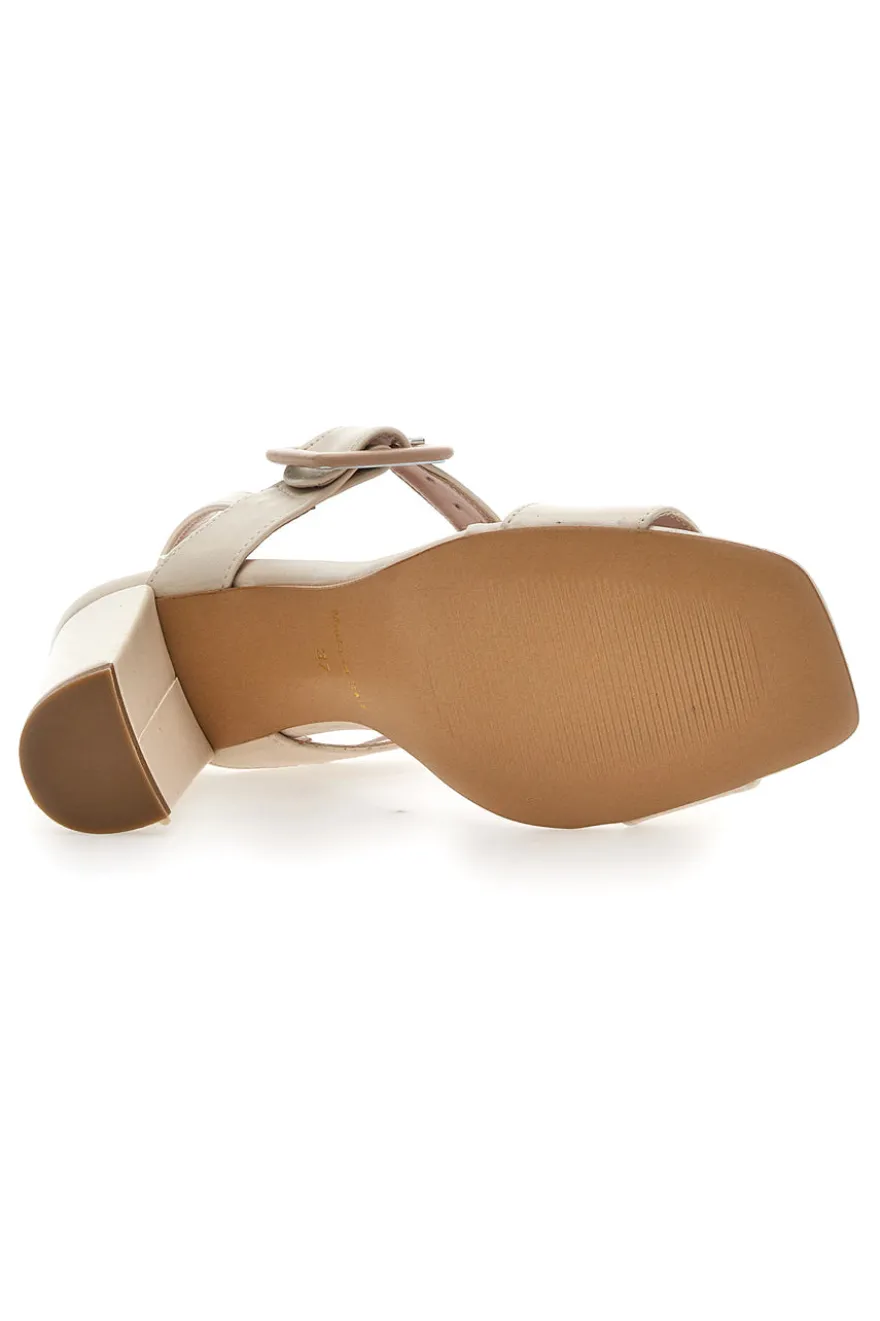Sandali con Tacco Pittarello Couture 210 Panna