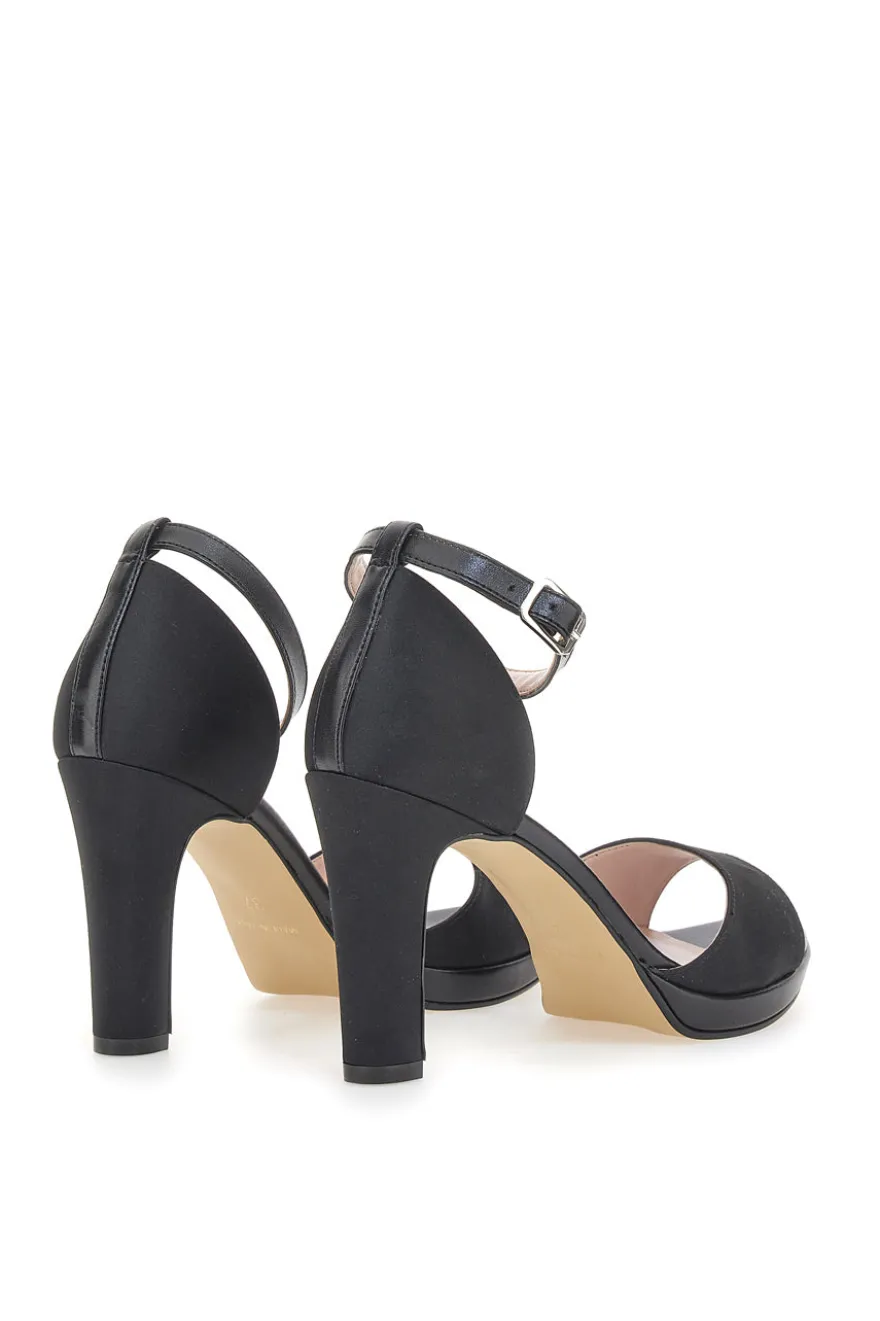 Sandali con tacco Pittarello Love 672 Neri Raso