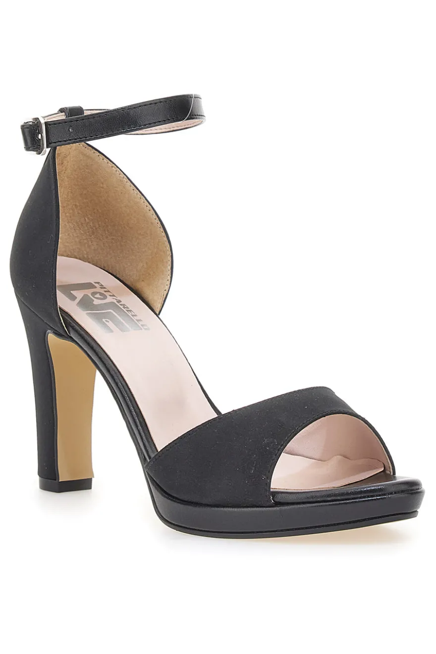 Sandali con tacco Pittarello Love 672 Neri Raso