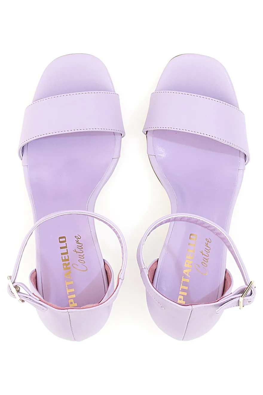Sandali con tacco Pittarello Couture 7075 Lilla