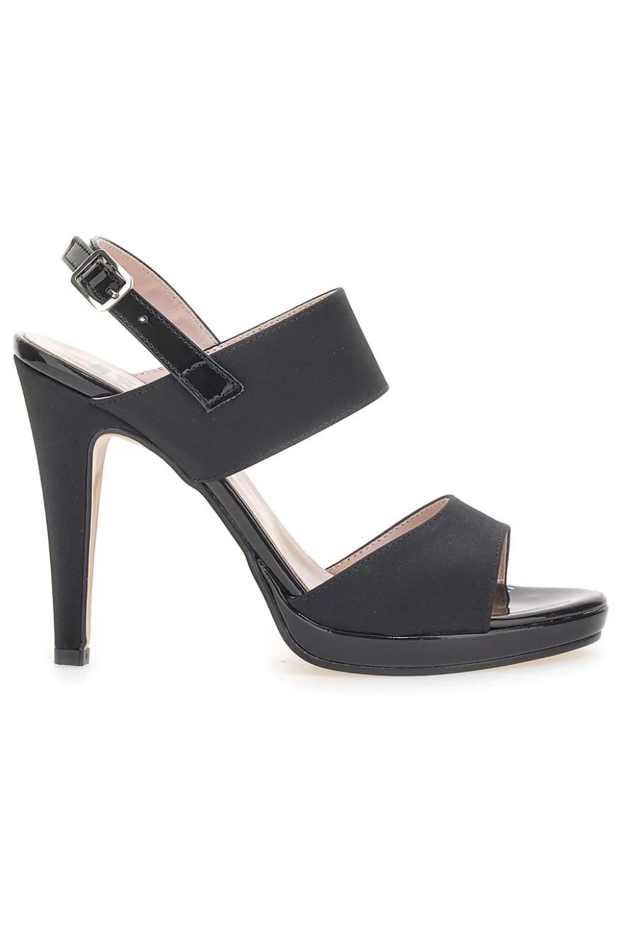 Sandali con tacco Pittarello Love 722 Neri Raso