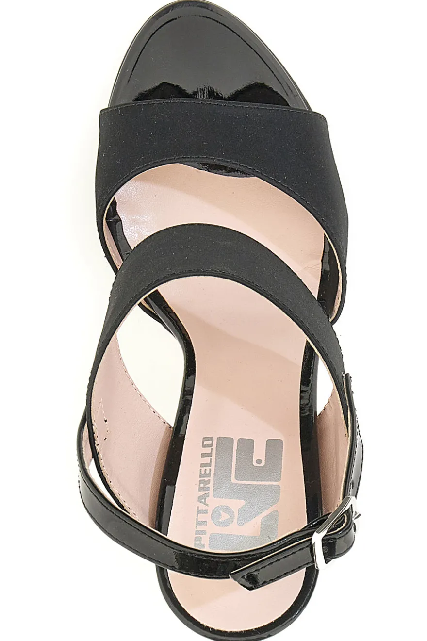 Sandali con tacco Pittarello Love 722 Neri Raso