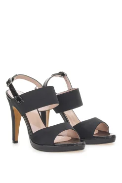Sandali con tacco Pittarello Love 722 Neri Raso