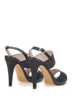 Sandali con tacco Pittarello Love 722 Neri Raso