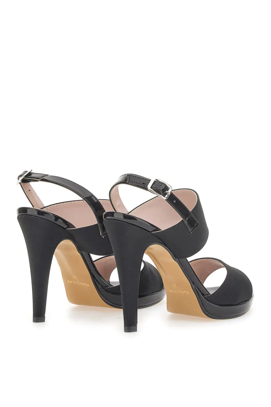 Sandali con tacco Pittarello Love 722 Neri Raso