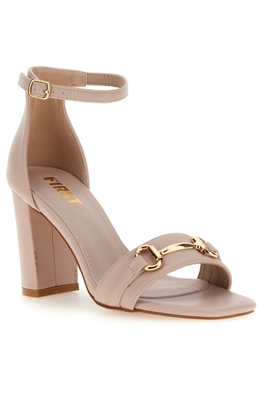 Sandali con Tacco The Fisrt 1802 Nude