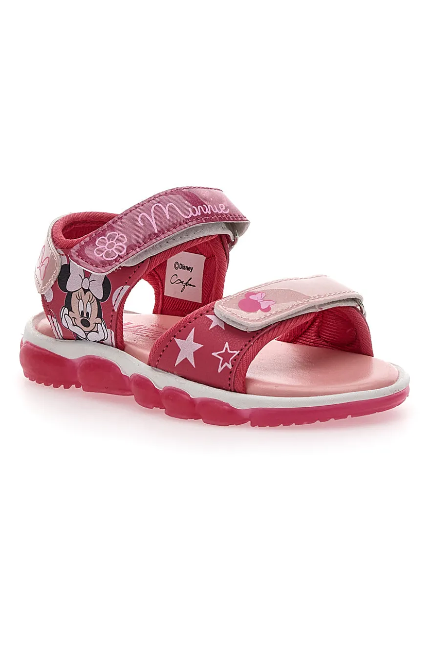 Sandali con Velcro Fucsia Minnie 17308