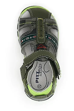 Sandali con Velcro Verde Pitt Kids 14306