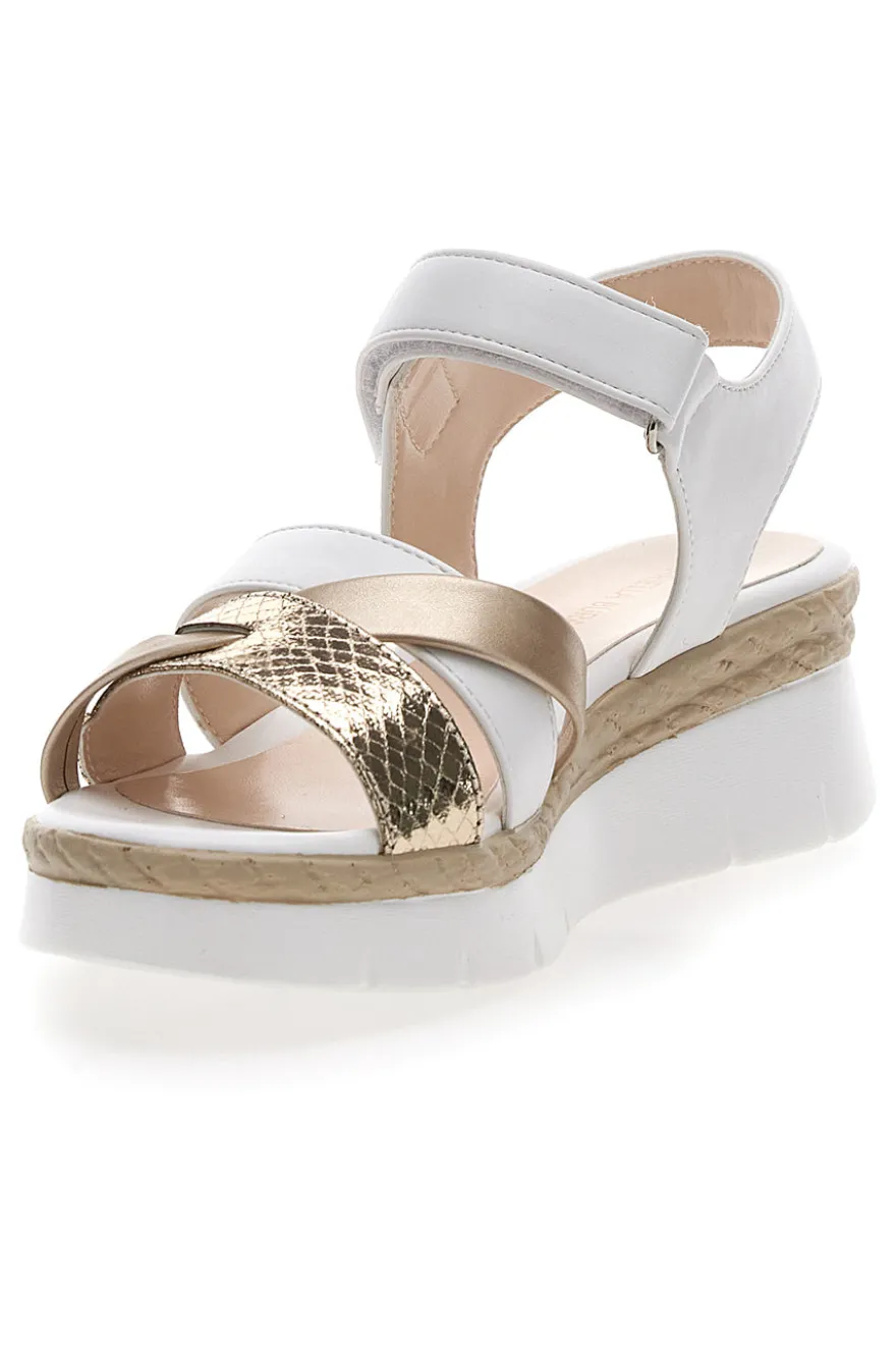 Sandali con Zeppa Bianchi MARIELLA BURANI 50632