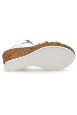 Sandali Con Zeppa Cafe' Cost 2810