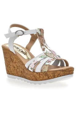 Sandali Con Zeppa Cafe' Cost 2810