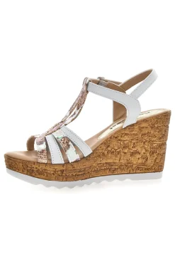 Sandali Con Zeppa Cafe' Cost 2810