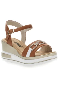 Sandali con zeppa Marroni Energy E425