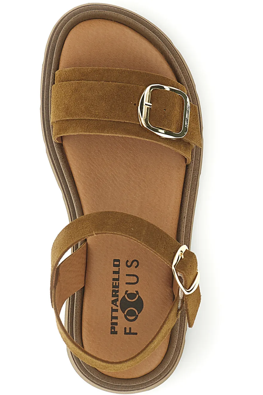 Sandali cuoio con doppia fibbia Pittarello focus MK3921361