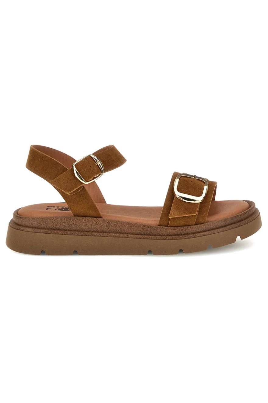 Sandali cuoio con doppia fibbia Pittarello focus MK3921361
