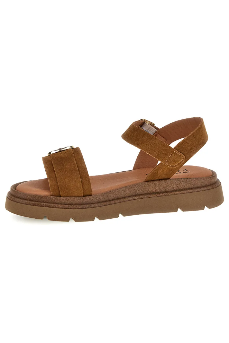 Sandali cuoio con doppia fibbia Pittarello focus MK3921361