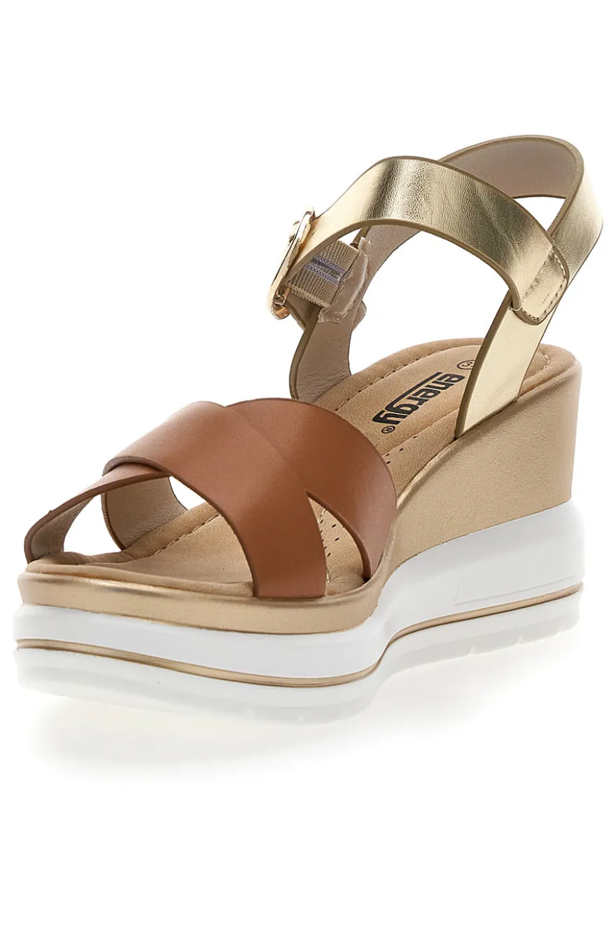 Sandali Cuoio con Platform Energy 421